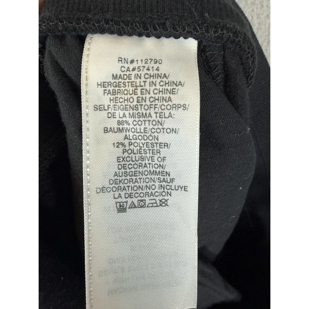 True Religion Sweatpants Mens 2XL Black Fleece Drawstring Logo Joggers Mens